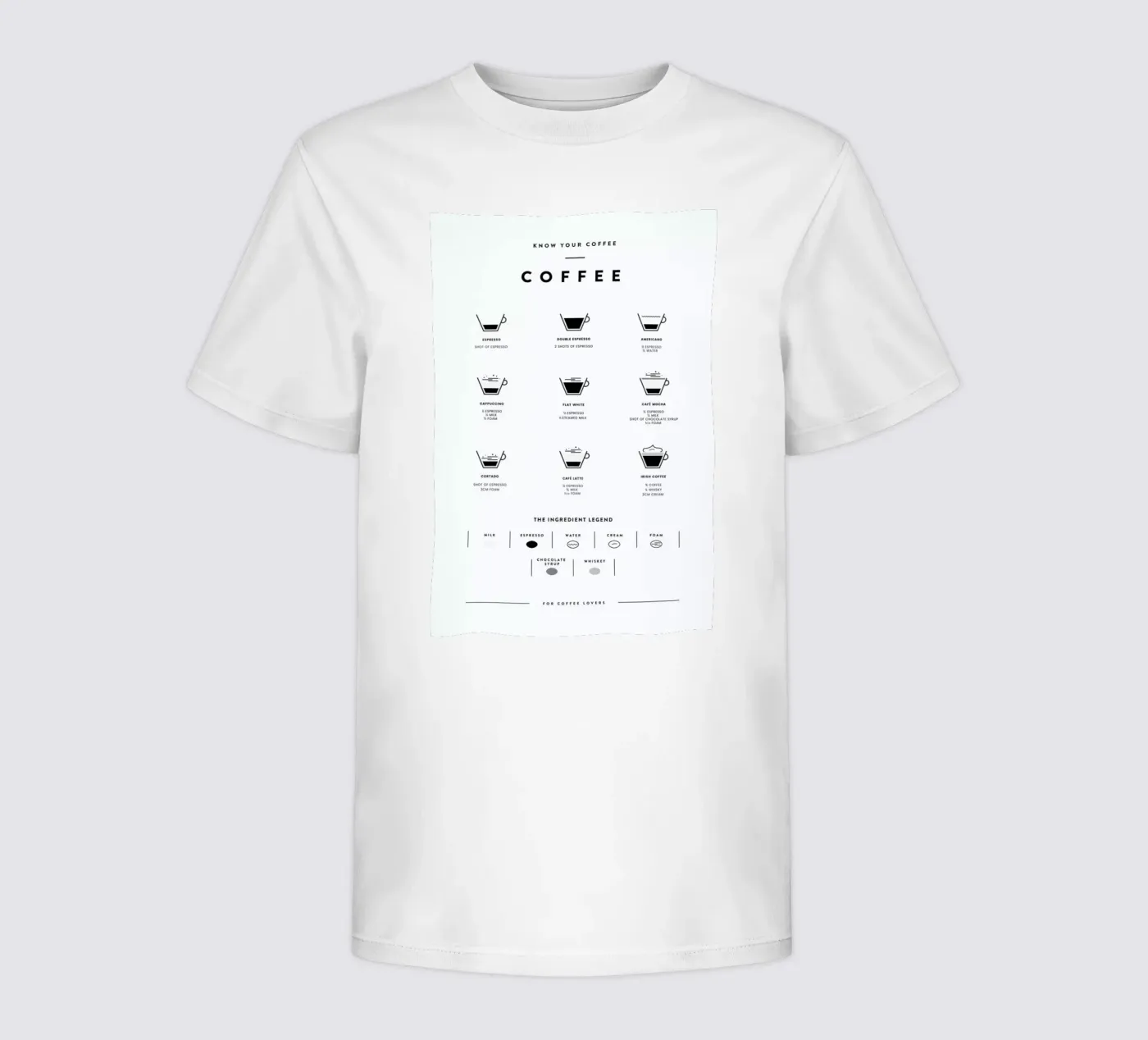 Coffee Chart t-shirt bambini da daylight design studio