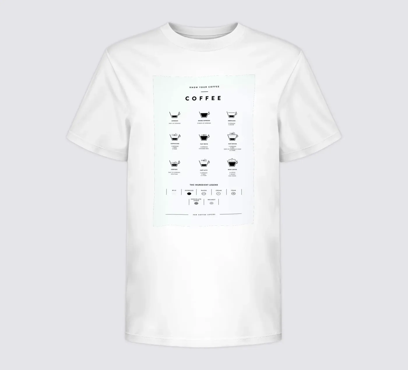 Coffee Chart t-shirt bambini da daylight design studio
