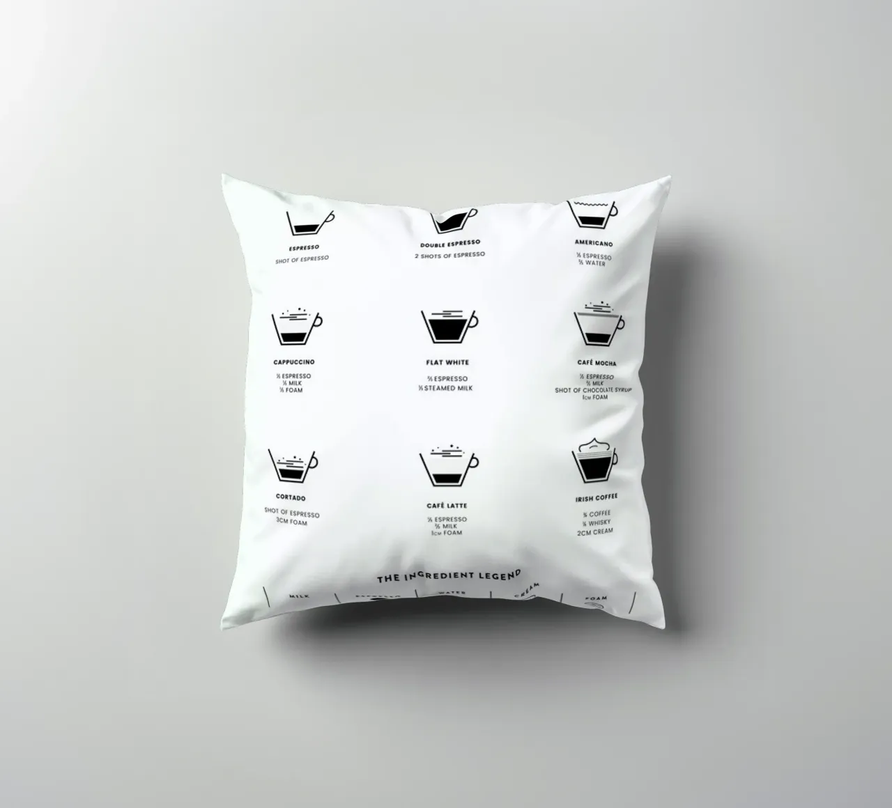 Coffee Chart cuscino da daylight design studio