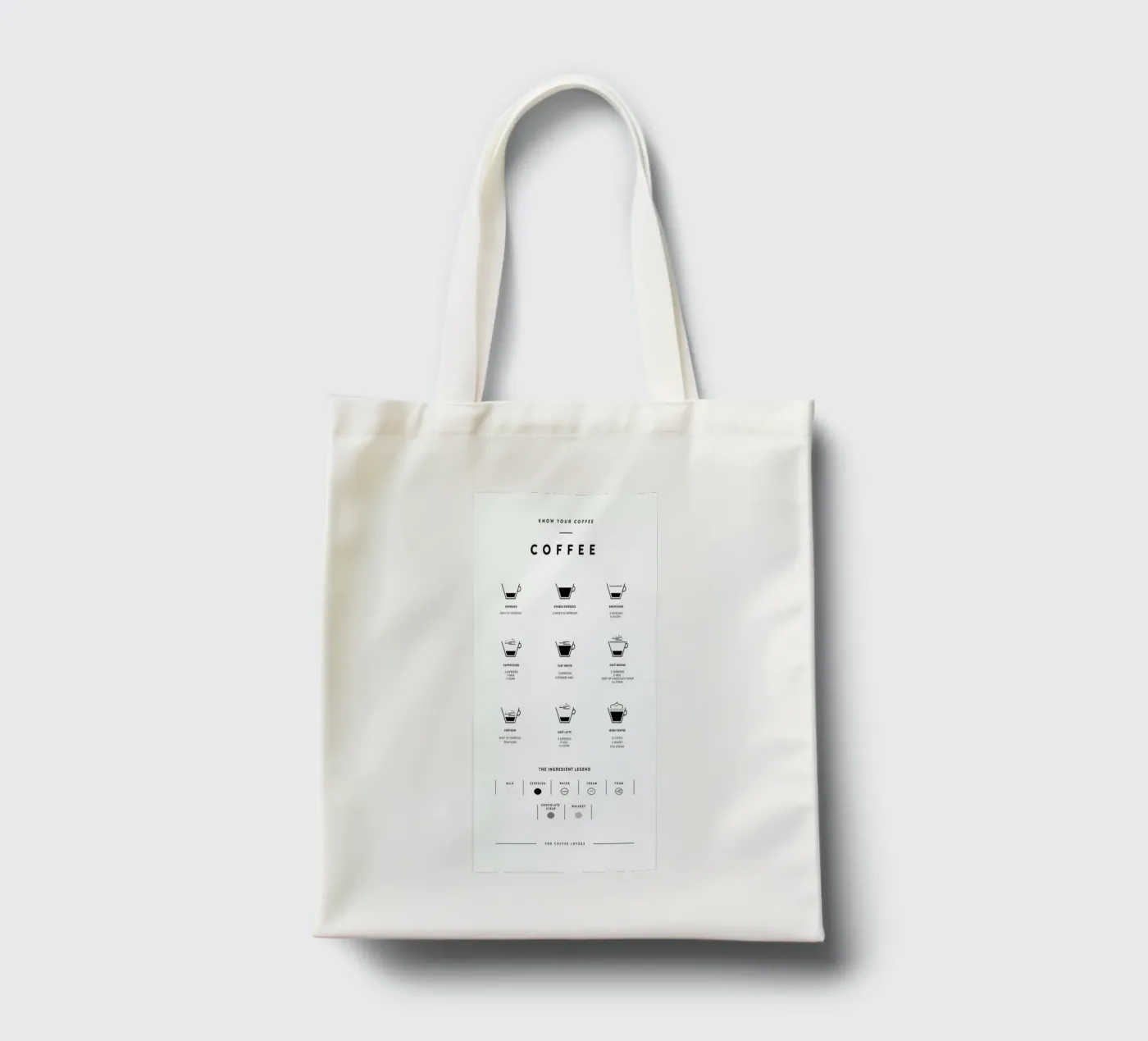Coffee Chart tote bag by daylight design studio