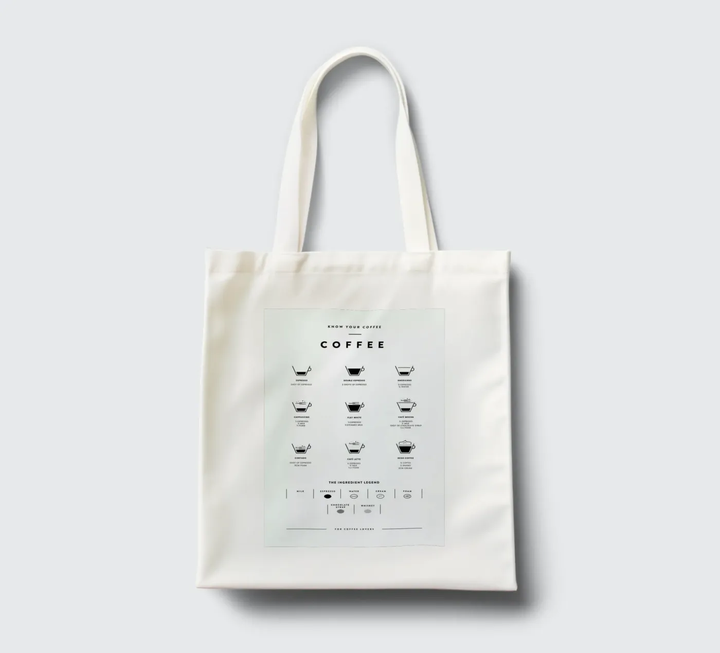 Coffee Chart tote bag by daylight design studio