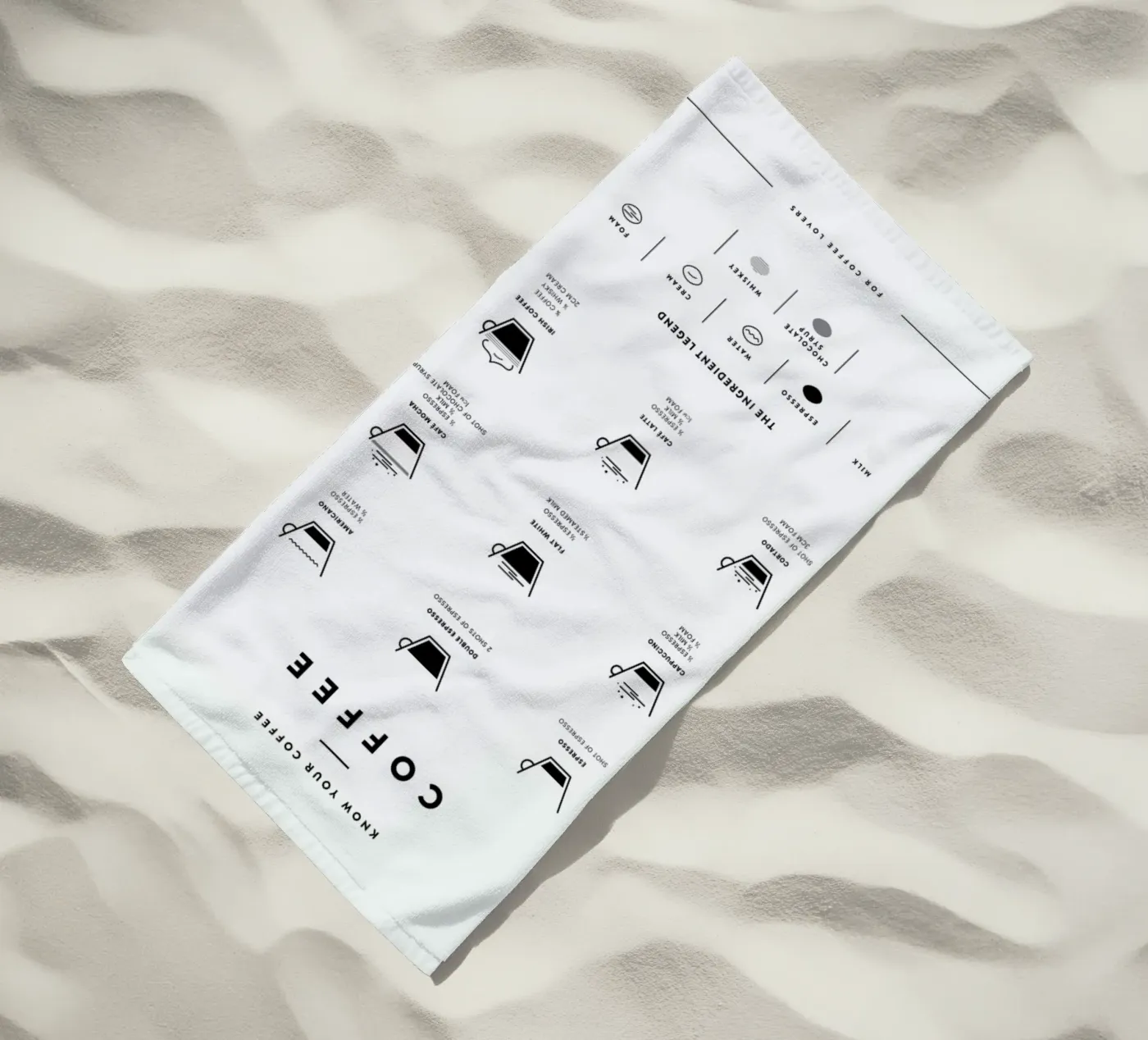 Coffee Chart Strandtuch von daylight design studio