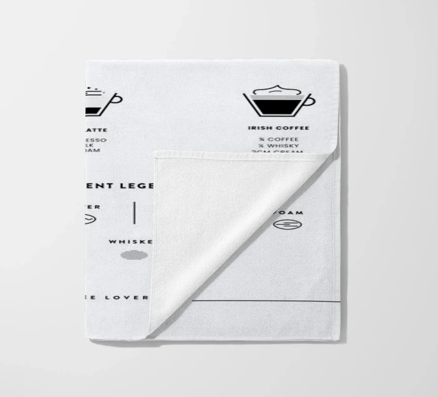 Coffee Chart beach towel by daylight design studio