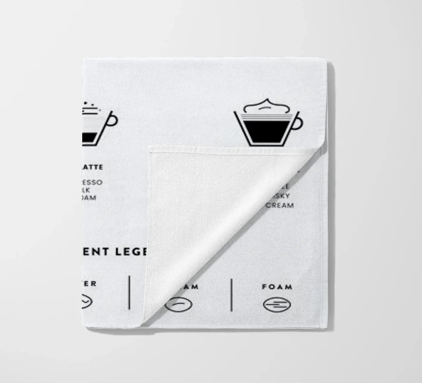 Coffee Chart beach towel by daylight design studio