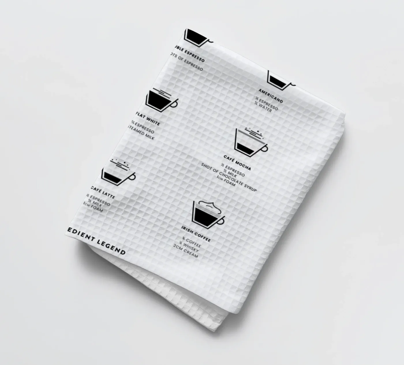 Coffee Chart Geschirrtuch von daylight design studio
