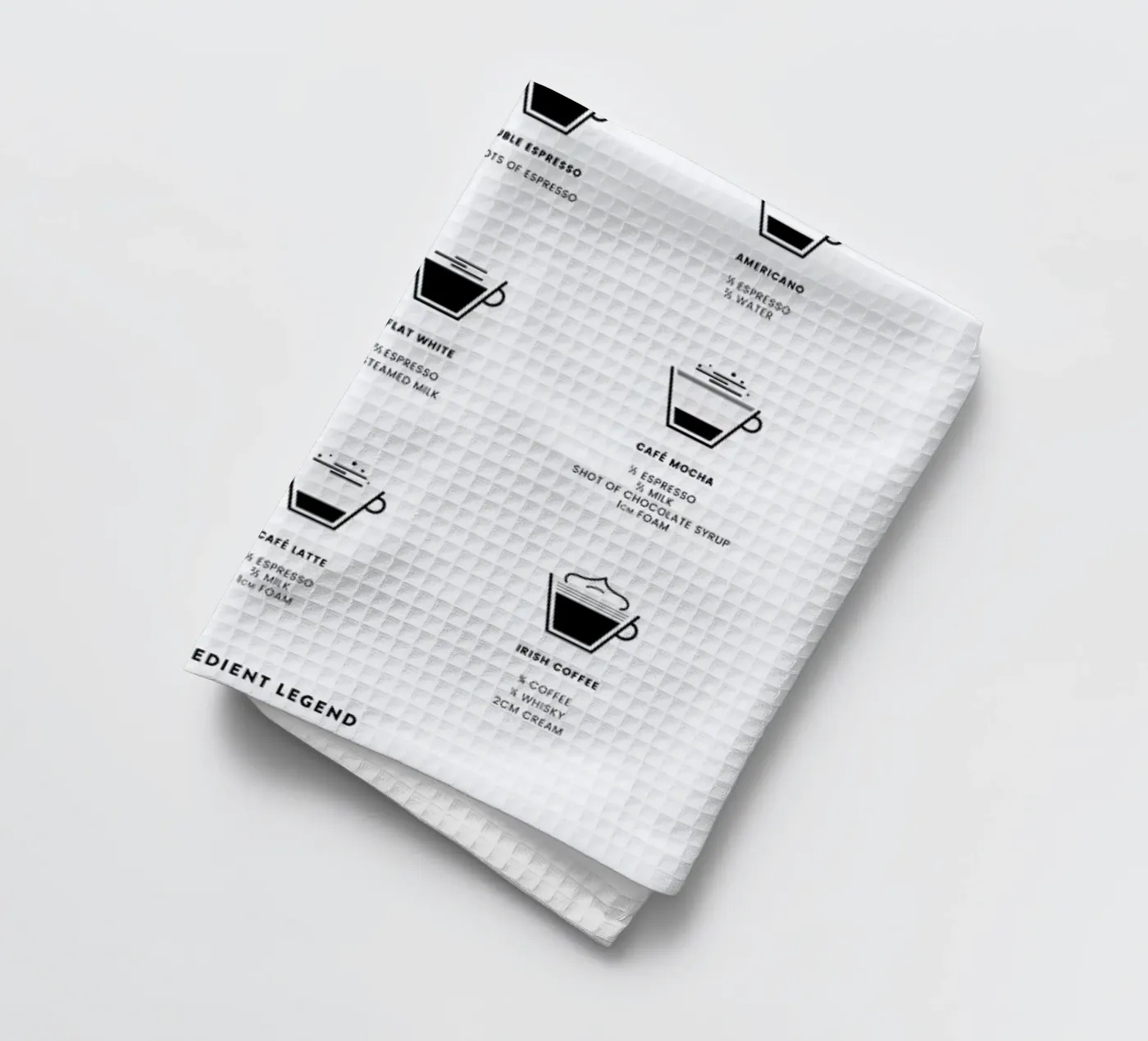 Coffee Chart Geschirrtuch von daylight design studio