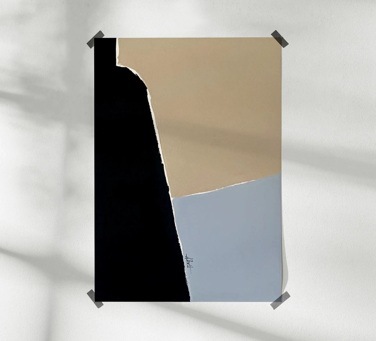 abstract minimal no4 carta hahnemühle da Andrea Reichhart Art