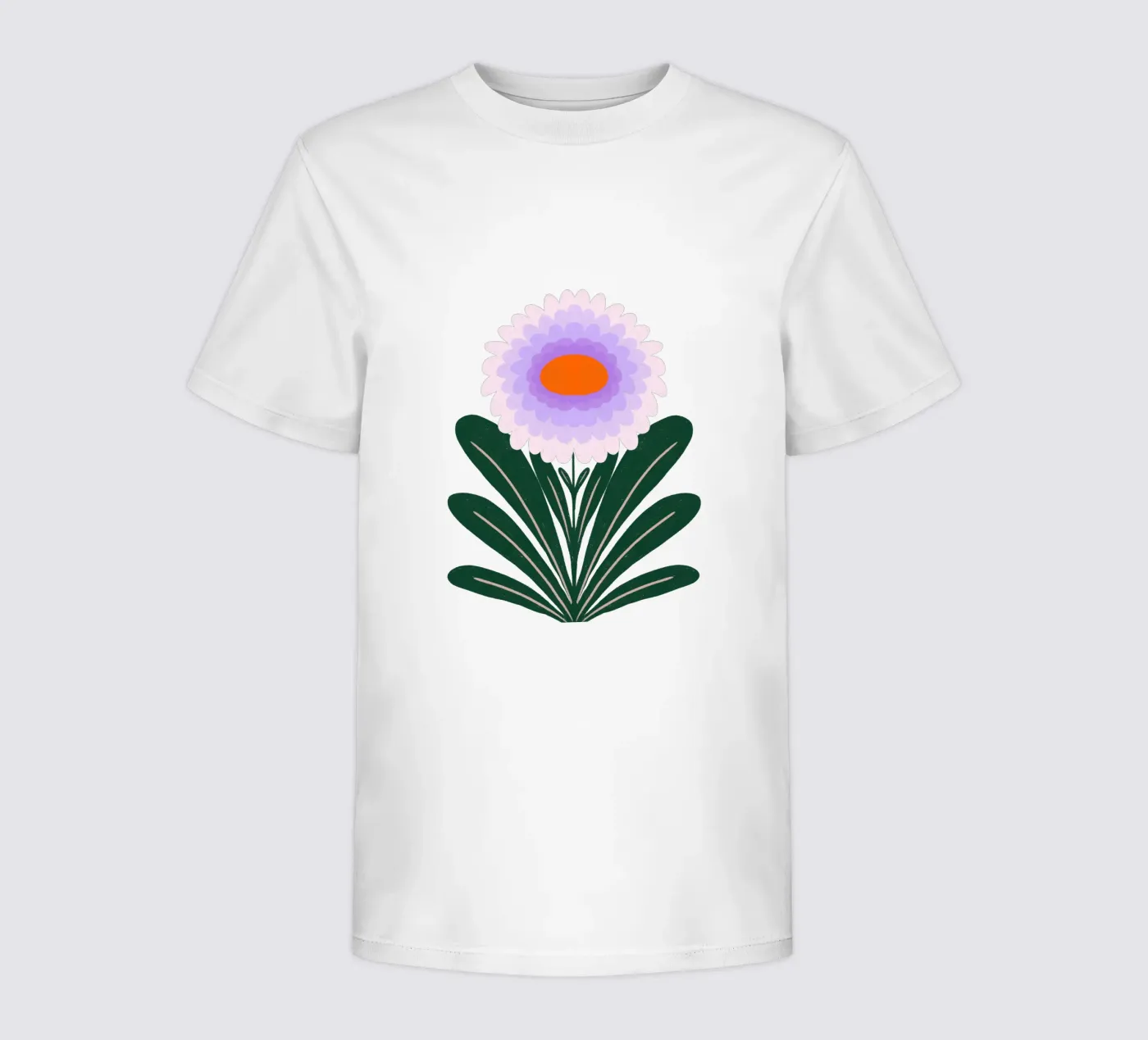 Chrysant - paars kinder t-shirt van Wackapacka