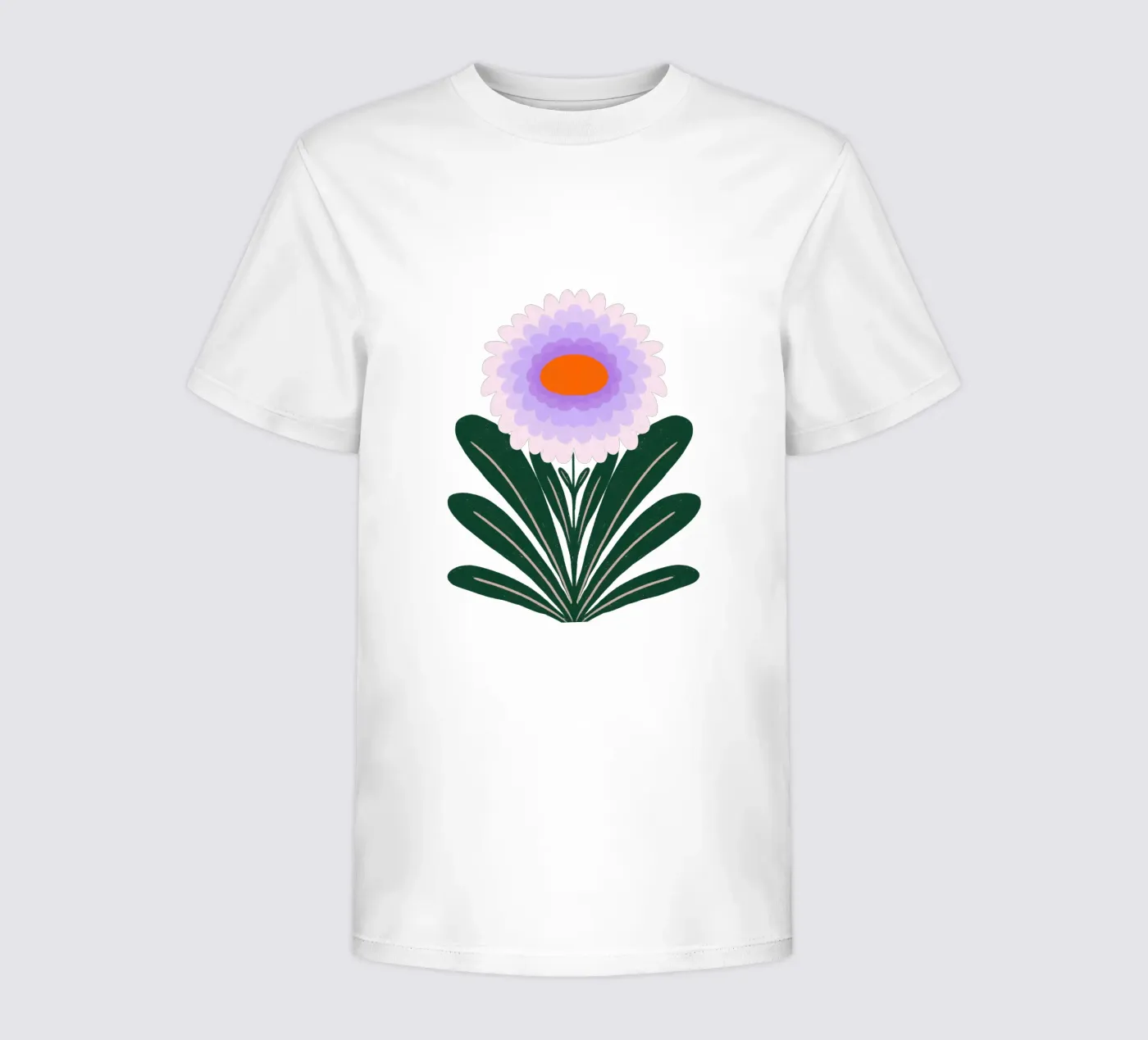 Chrysant - paars kinder t-shirt van Wackapacka