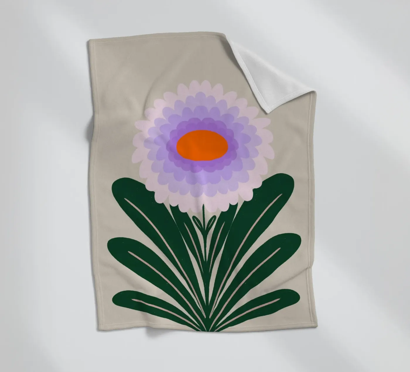 Crisantemo - viola coperta in pile da Wackapacka