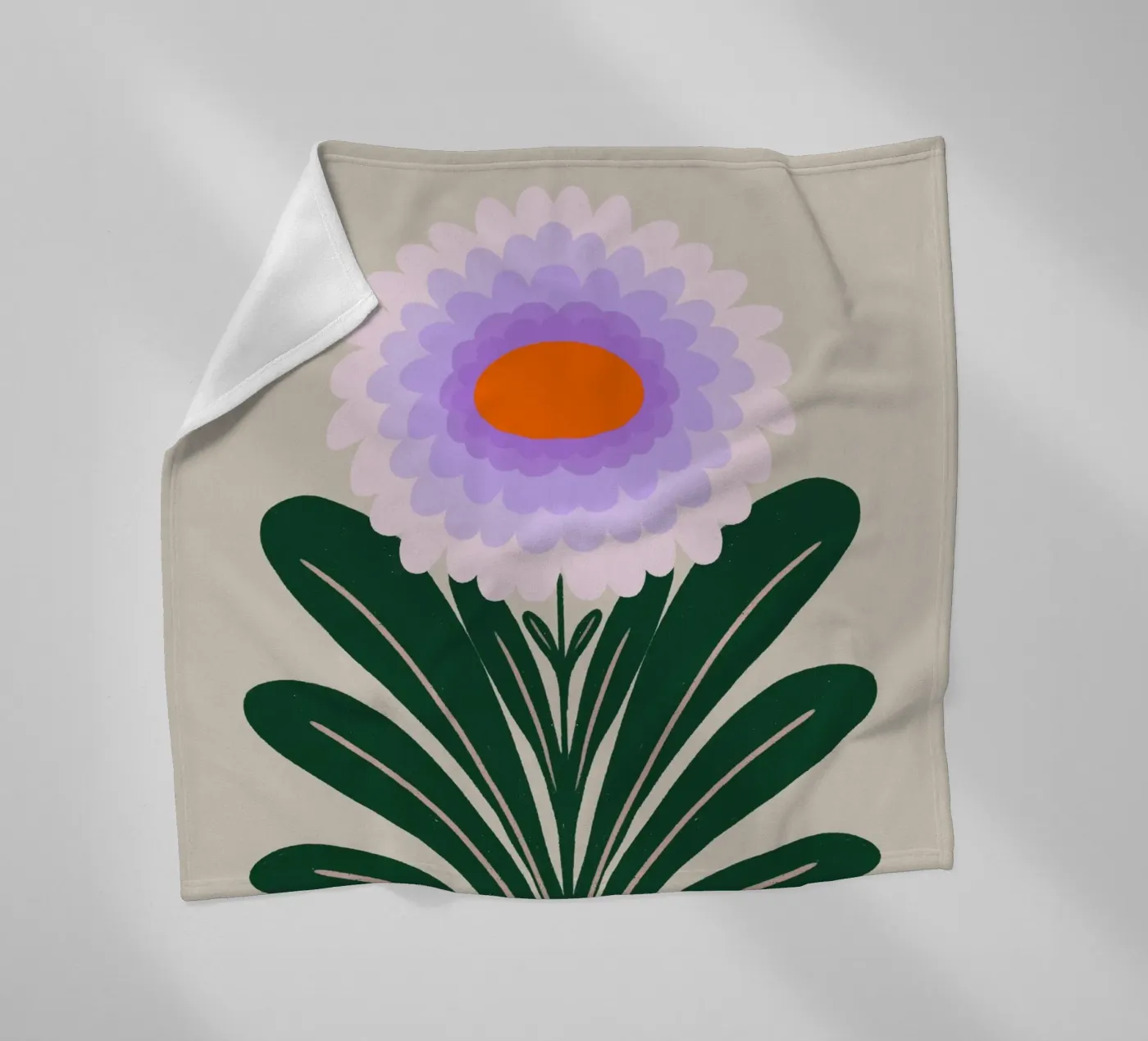 Crisantemo - viola coperta in pile da Wackapacka