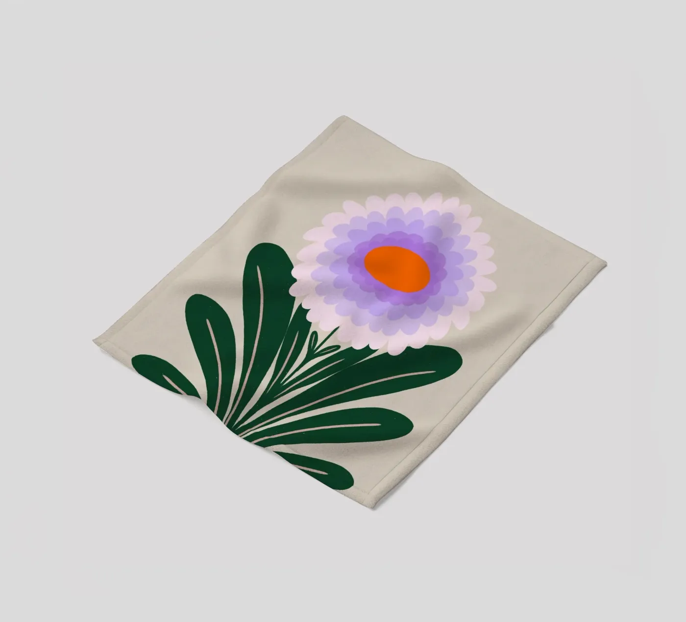 Crisantemo - viola coperta in pile da Wackapacka