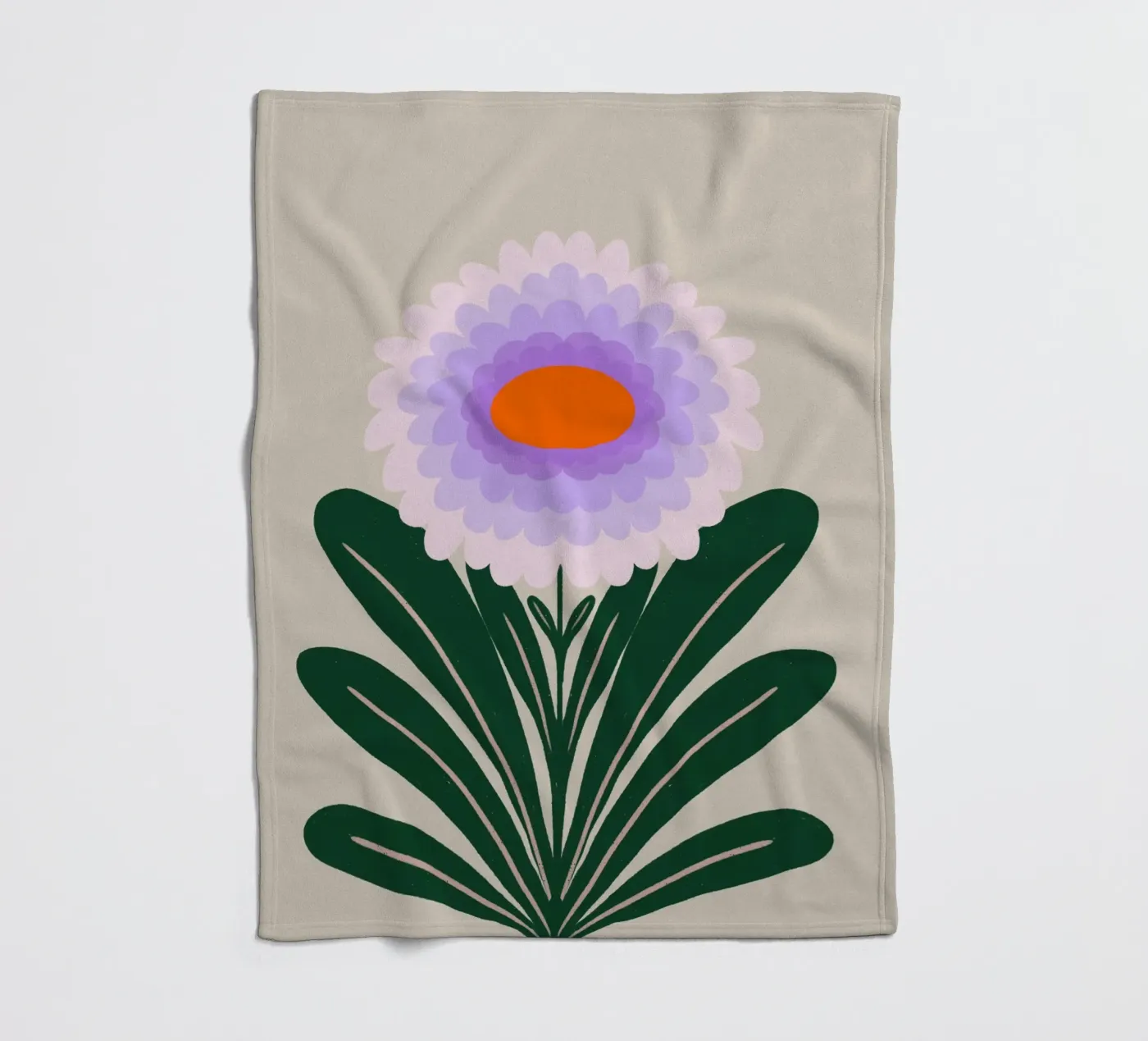 Crisantemo - viola coperta in pile da Wackapacka