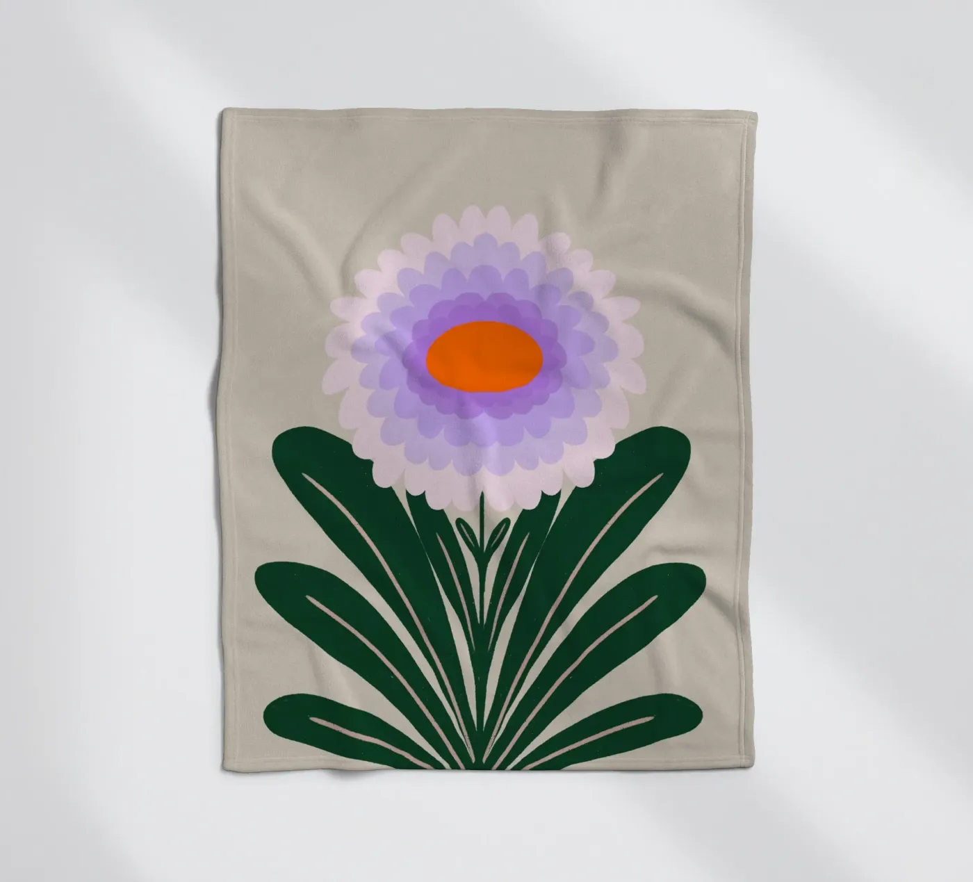 Crisantemo - viola coperta in pile da Wackapacka