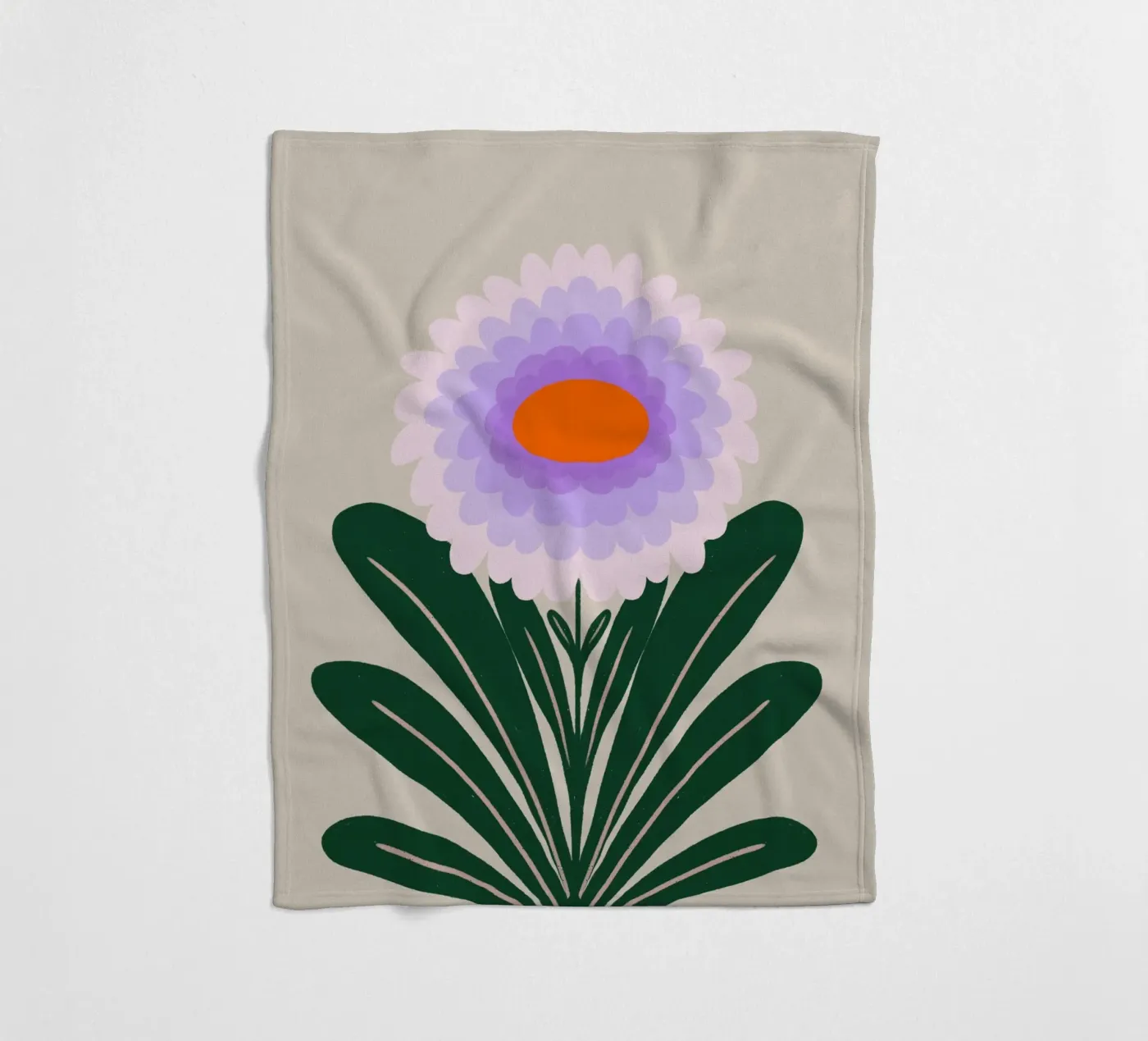 Crisantemo - viola coperta in pile da Wackapacka