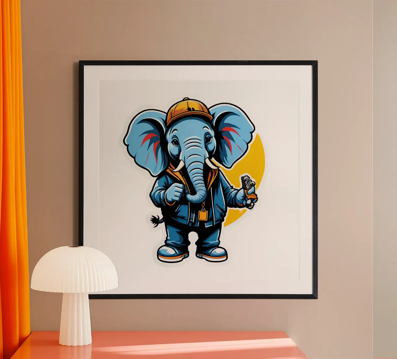 Elefante, motivo 1 poster da ZAMART - PopArt