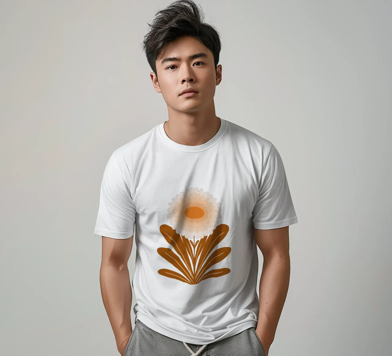 Crisantemo - arancio bruciato t-shirt da Wackapacka