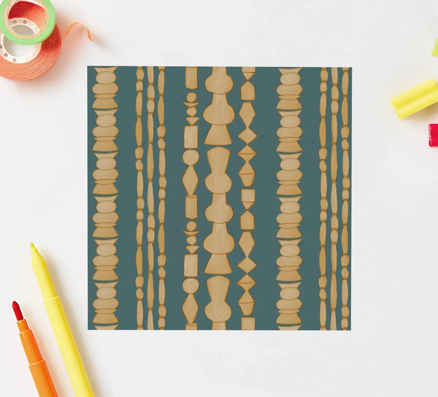 Heaps Sling blauw sticker van Femke Zwaan