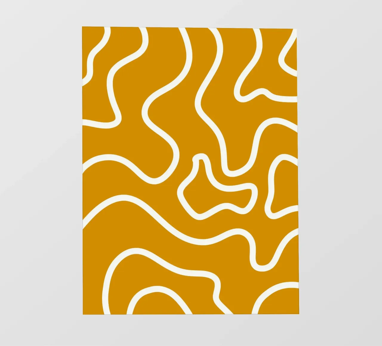 White Line Yellow Background photo wallpaper by MODERN NUANCE