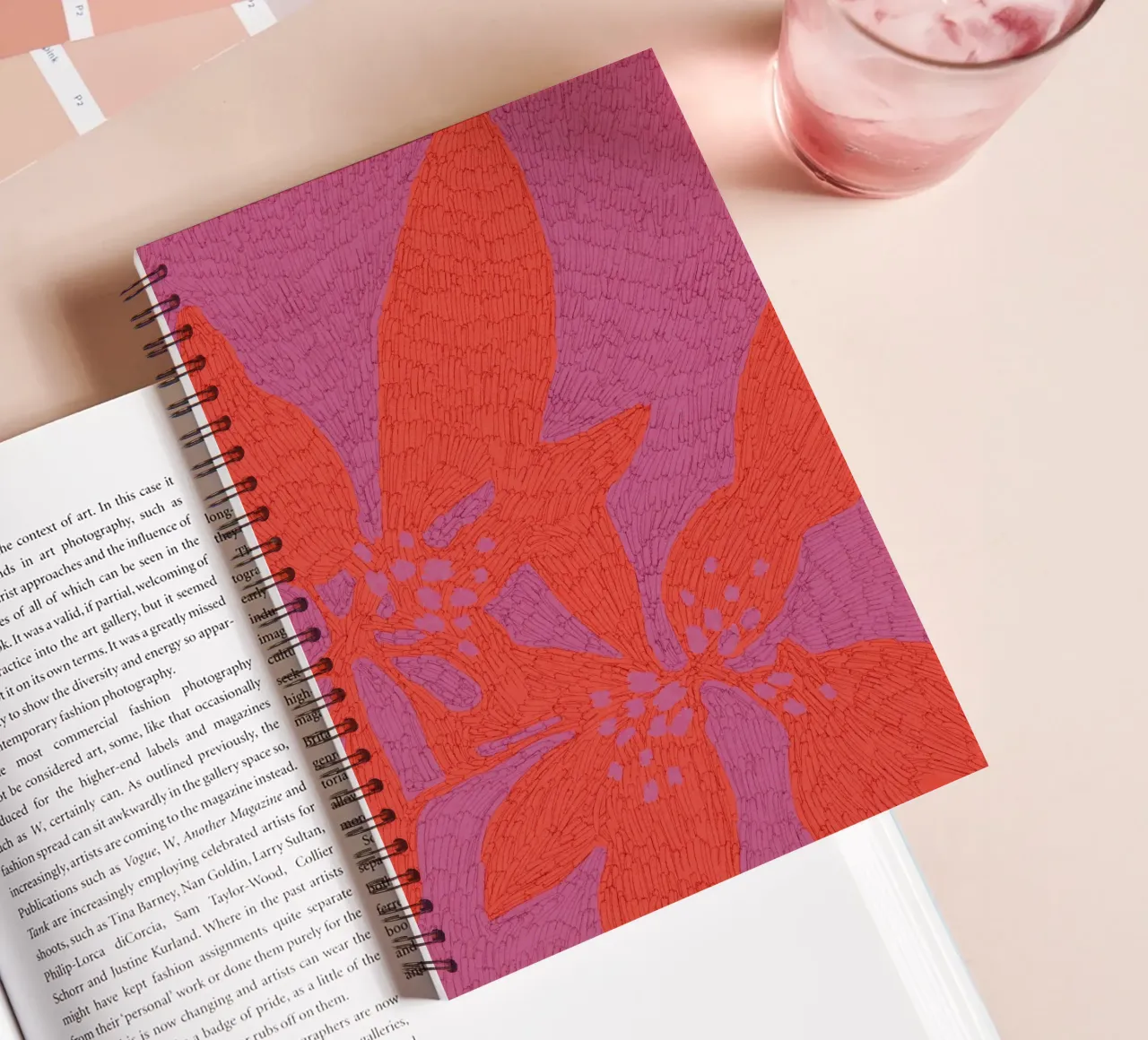 Calm Strokes No 20 spiral notebook by treechild