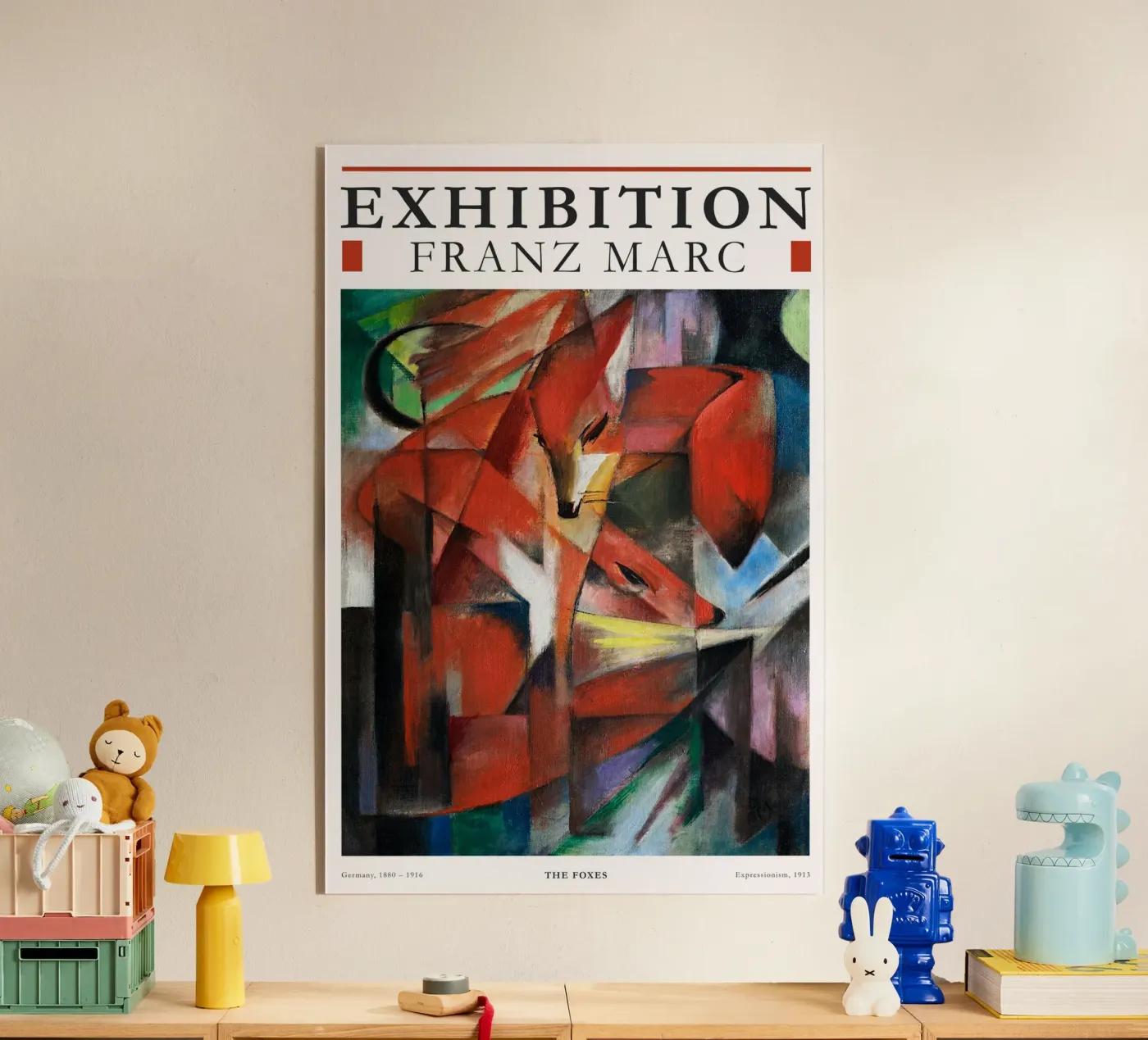 Franz Marc - Füchse Acryl-Glas von Old Masters