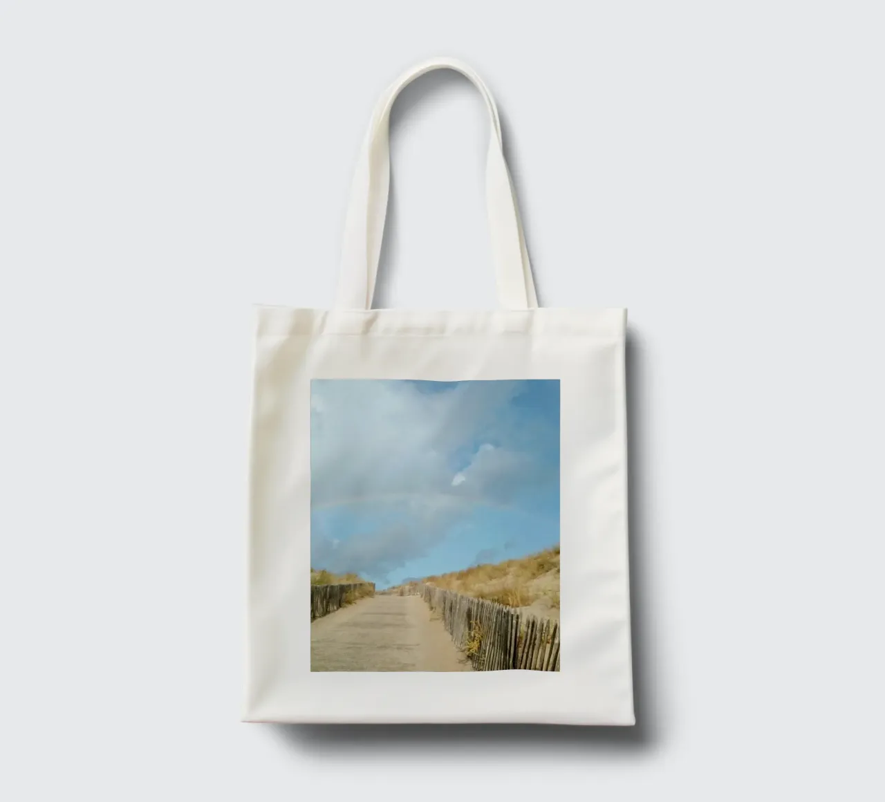 Rainbow tote bag by Kreativernetzt