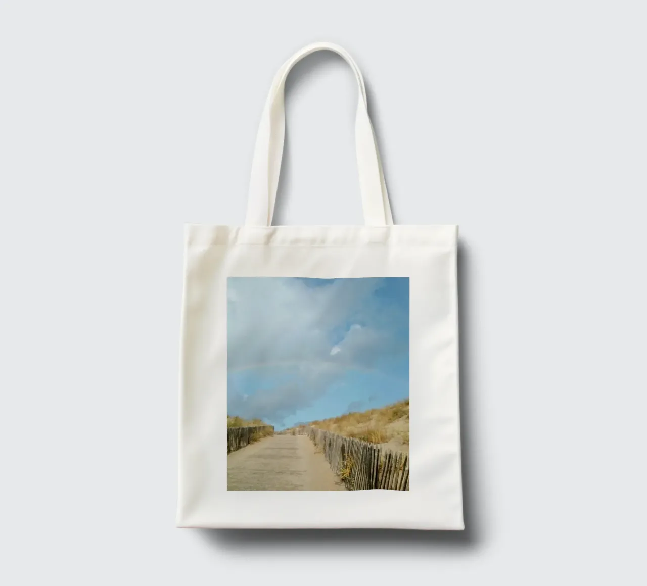 Rainbow tote bag by Kreativernetzt