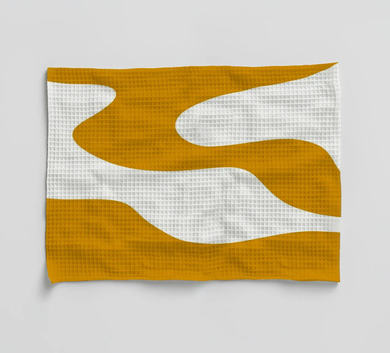 Ligne blanche Fond jaune torchon de MODERN NUANCE