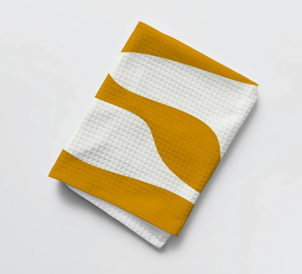 Ligne blanche Fond jaune torchon de MODERN NUANCE