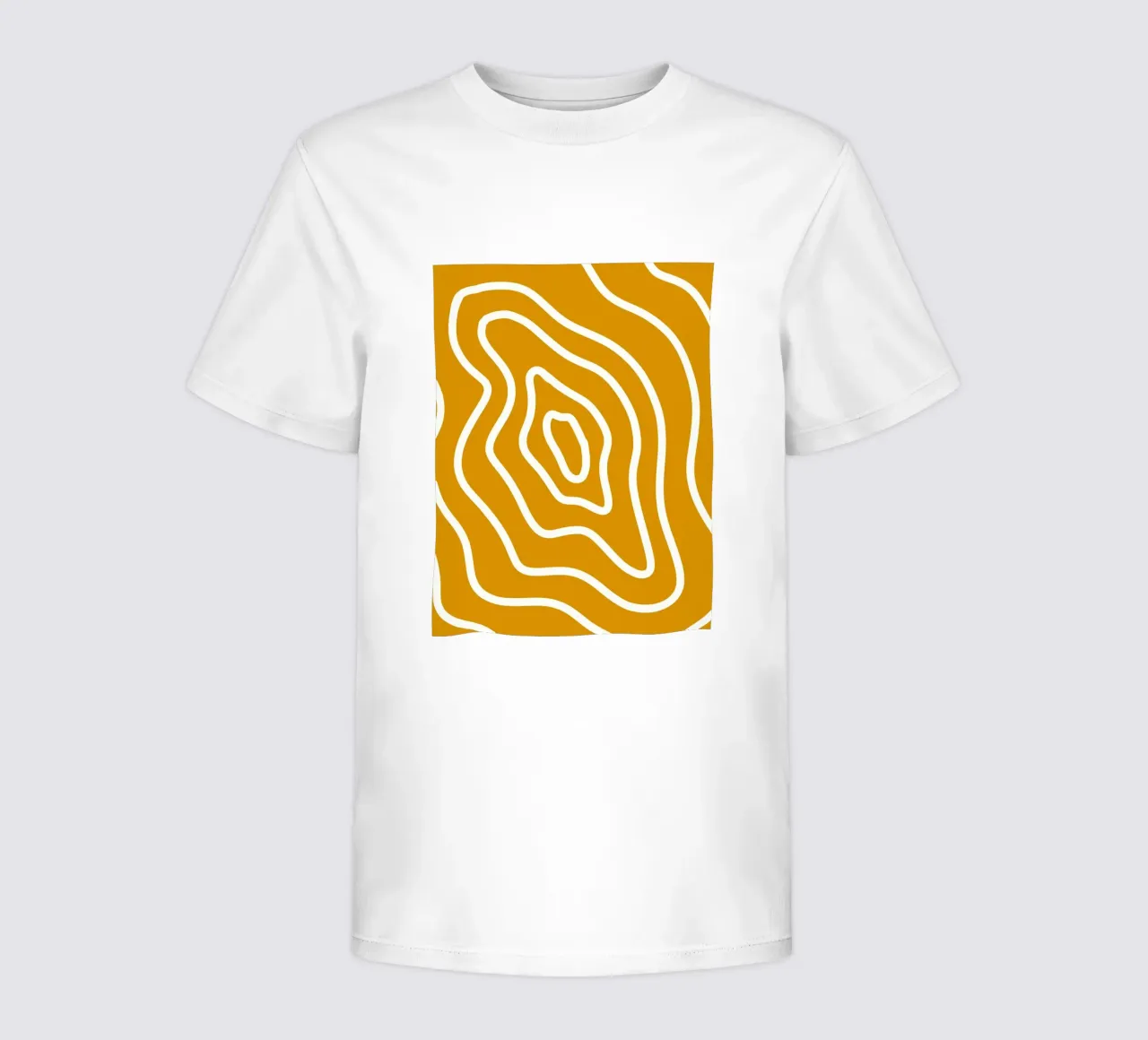 White Line Yellow Background kids t-shirt by MODERN NUANCE