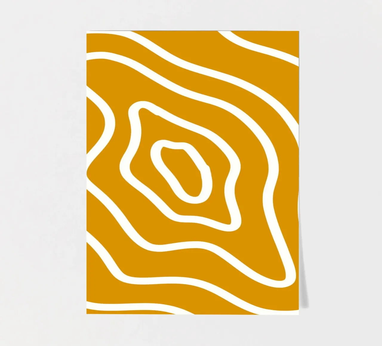 White Line Yellow Background sticker sheet by MODERN NUANCE
