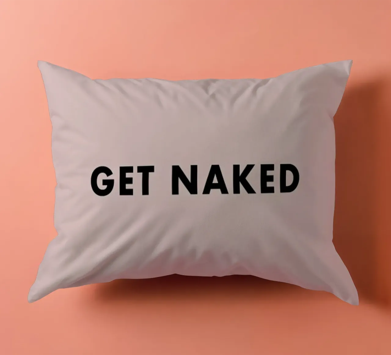 Get Naked decorative cushion by typed