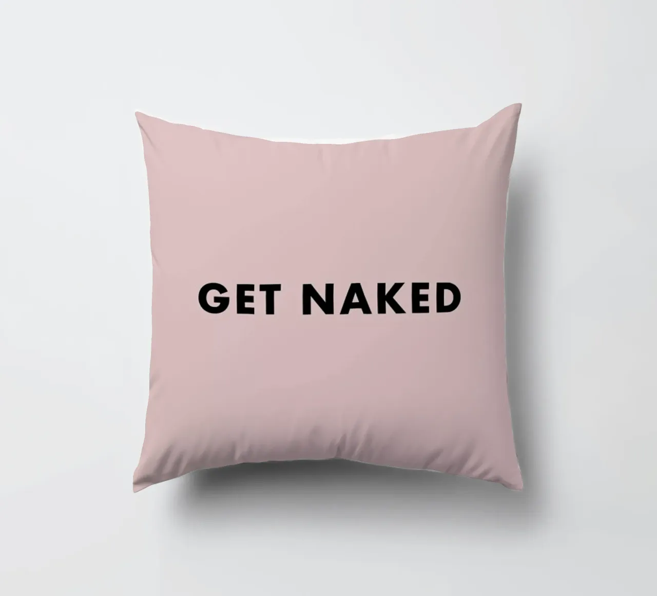 Get Naked decorative cushion by typed