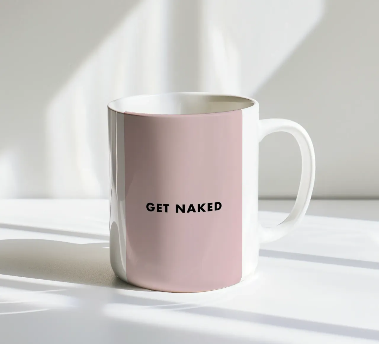 Get Naked ceramic mug by typed