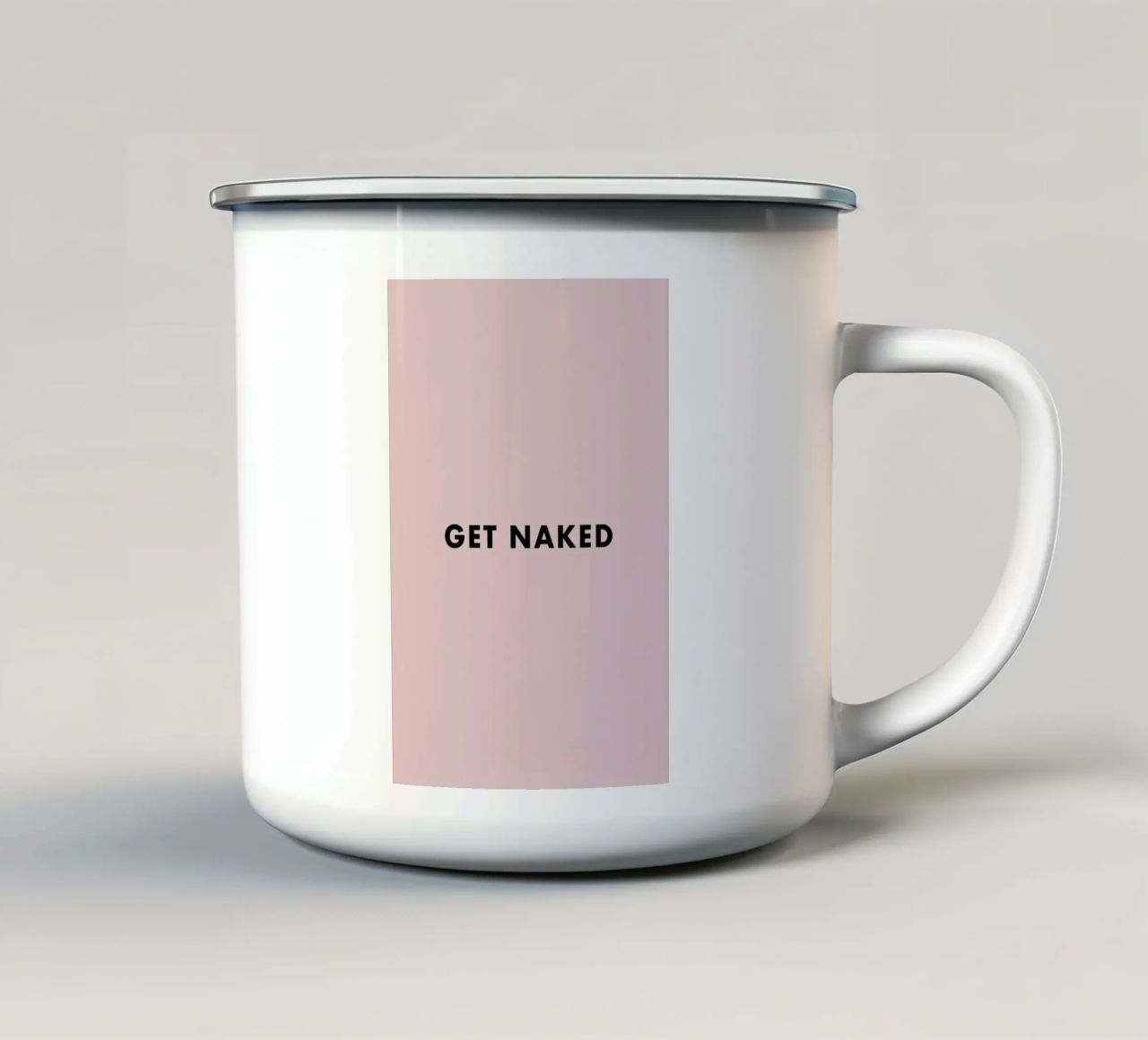 Get Naked tazza in smalto da typed