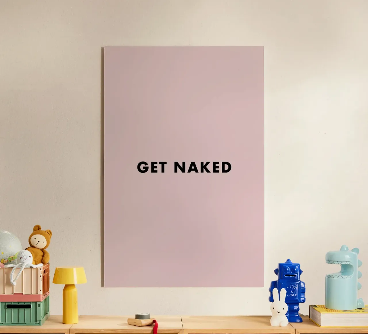 Get Naked plexiglass da typed