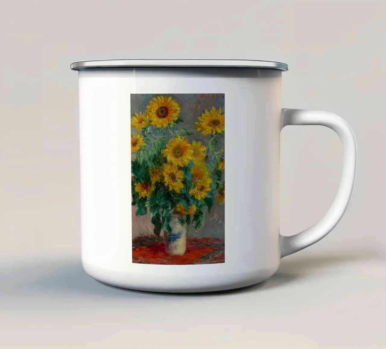 Girasole Monet tazza in smalto da Perdana shop
