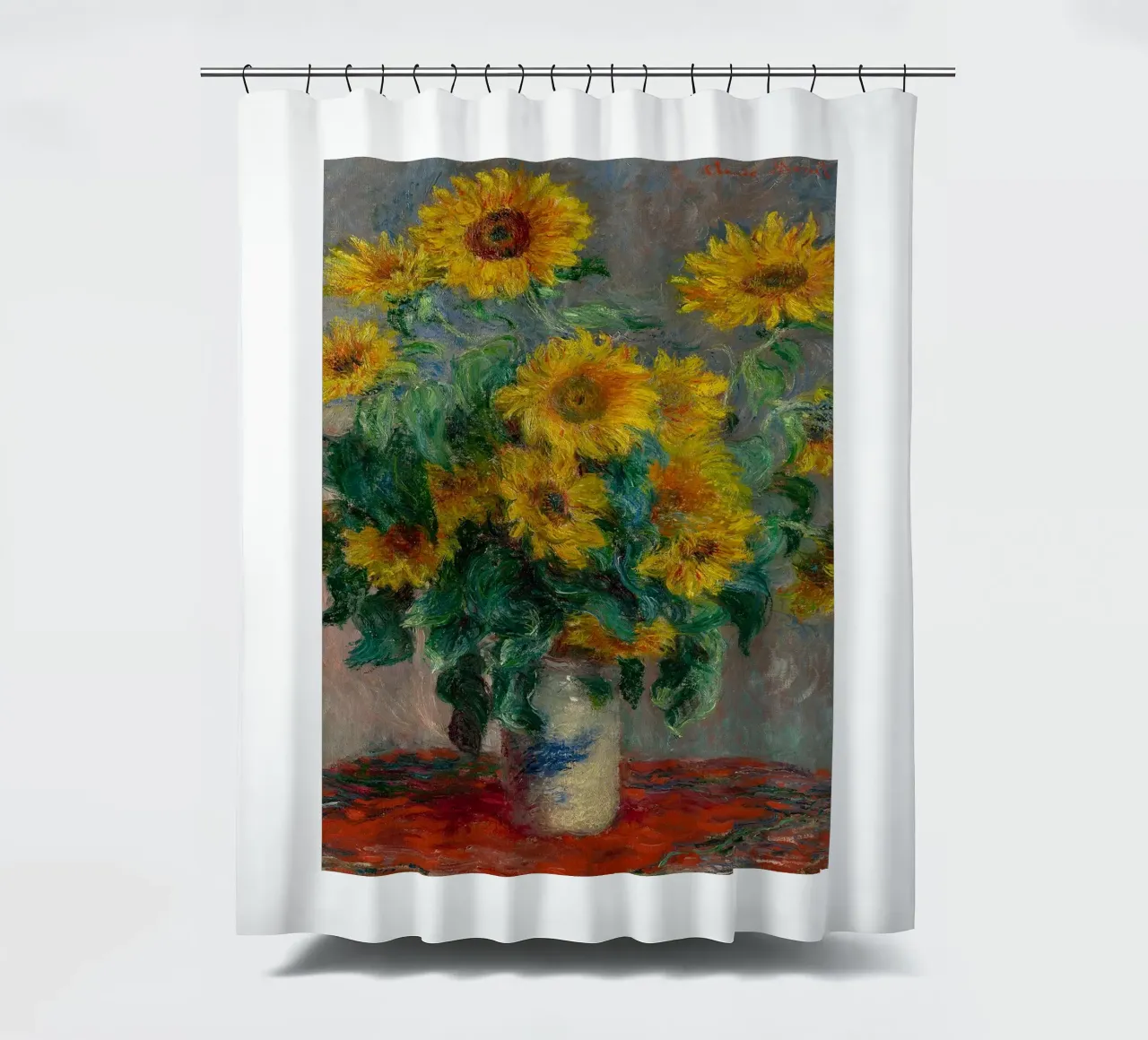 Sunflower Monet shower curtain by Perdana shop