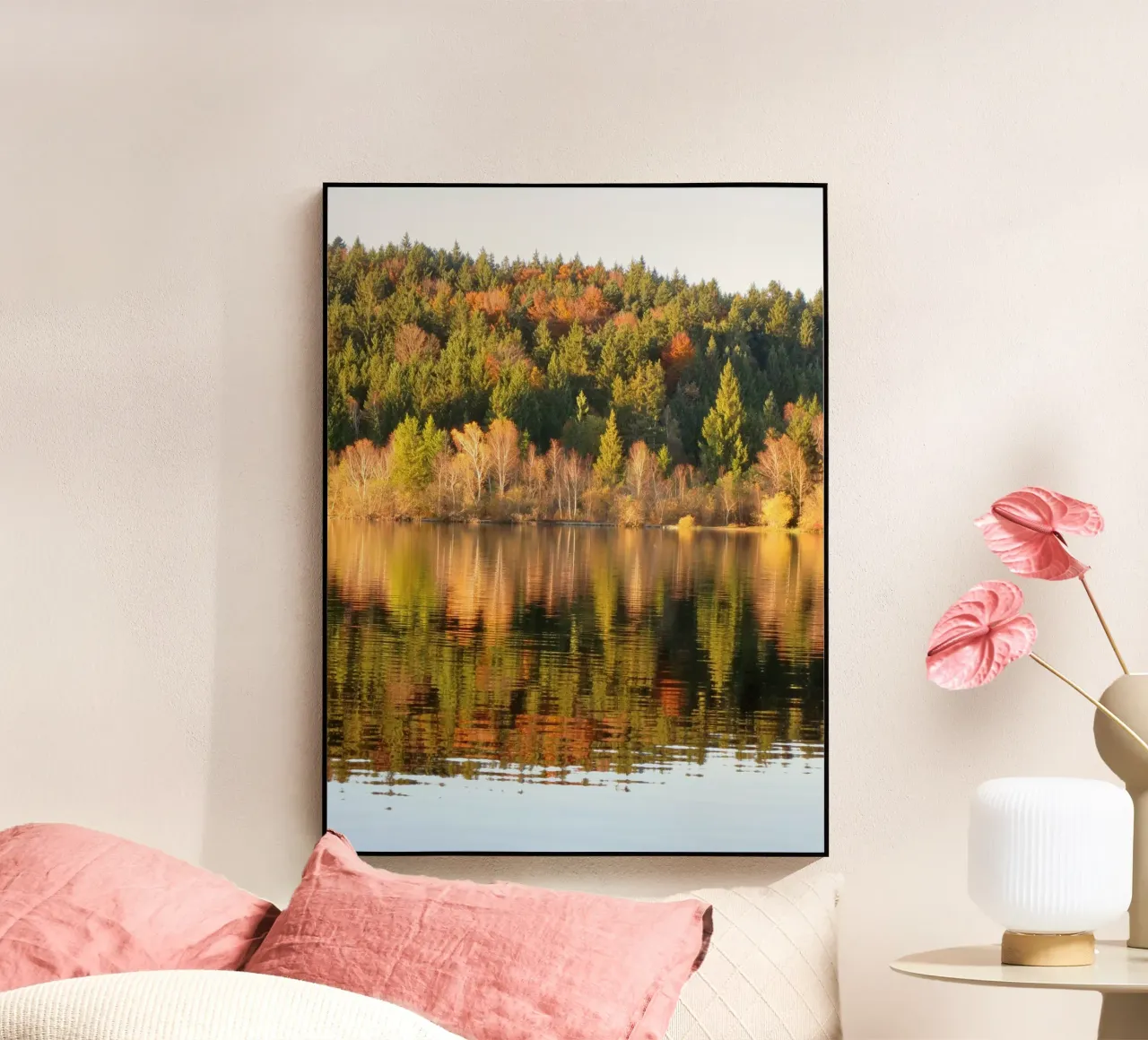Meer in de herfst acryl van Kreativernetzt