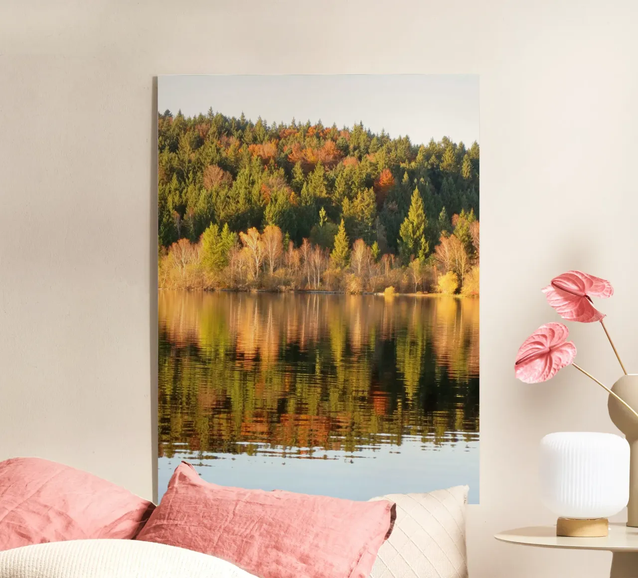 Meer in de herfst acryl van Kreativernetzt