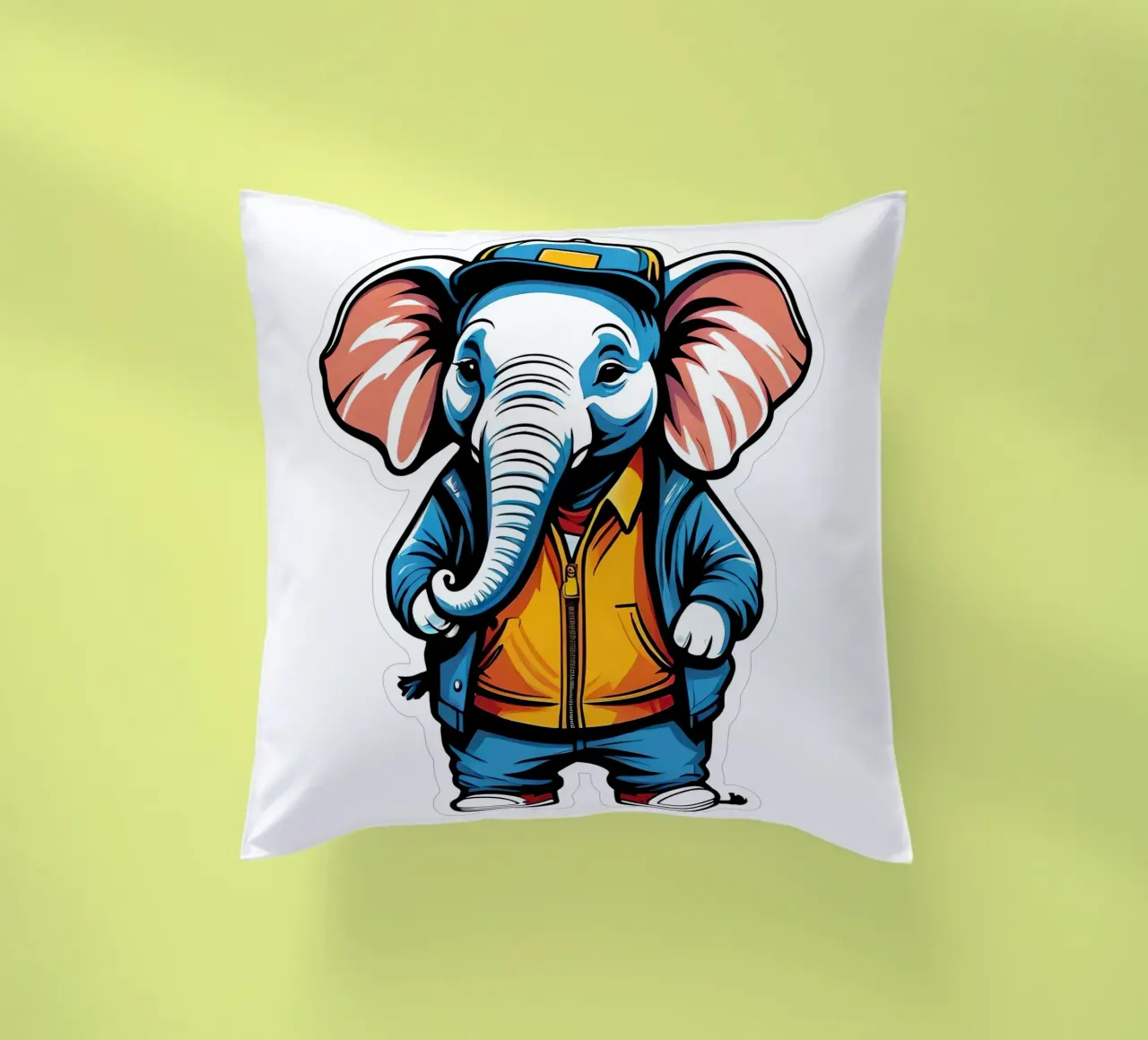 Elefant, Motiv 4 cuscino da ZAMART - PopArt