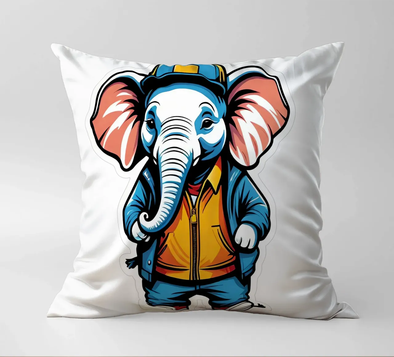 Elefant, Motiv 4 cuscino da ZAMART - PopArt