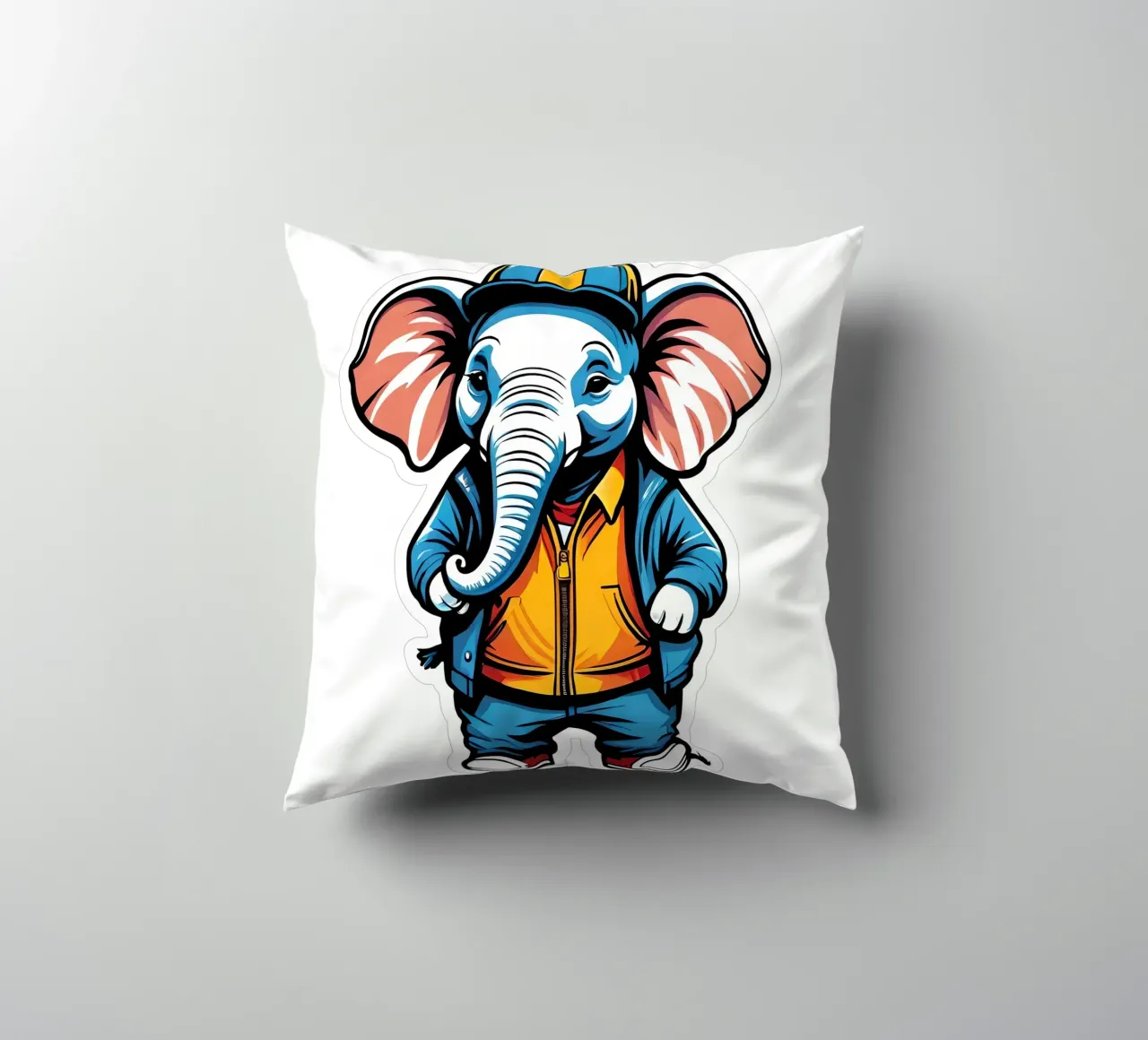 Elefant, Motiv 4 cuscino da ZAMART - PopArt
