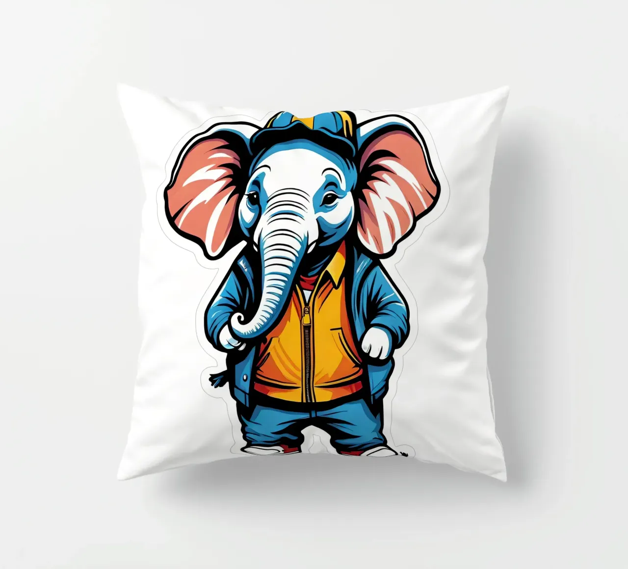 Elefant, Motiv 4 cuscino da ZAMART - PopArt