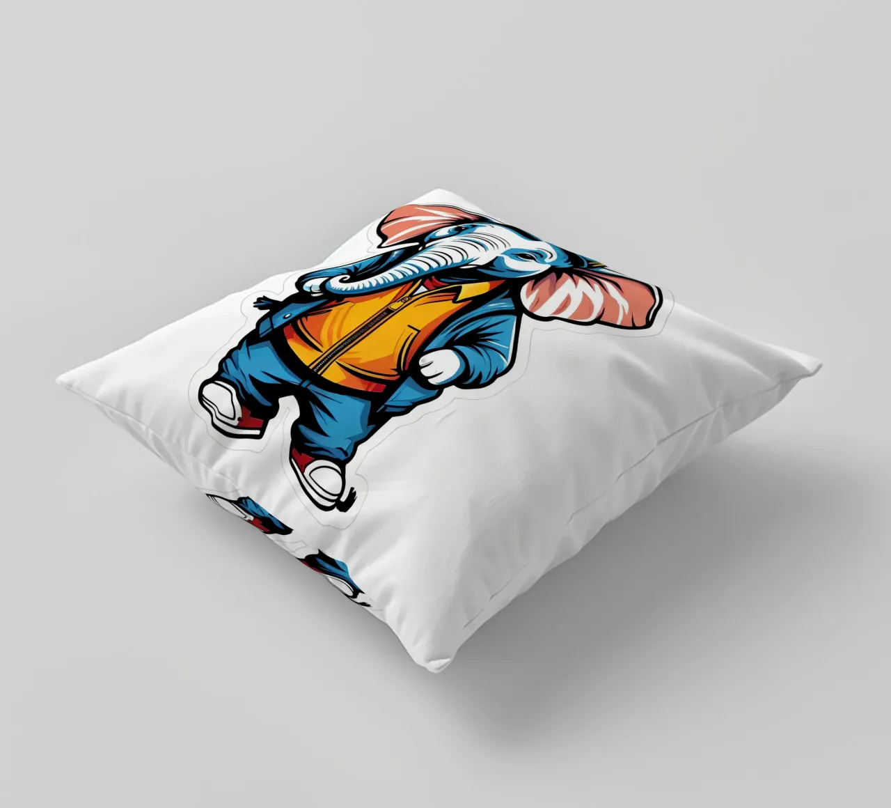 Elefant, Motiv 4 cuscino da ZAMART - PopArt