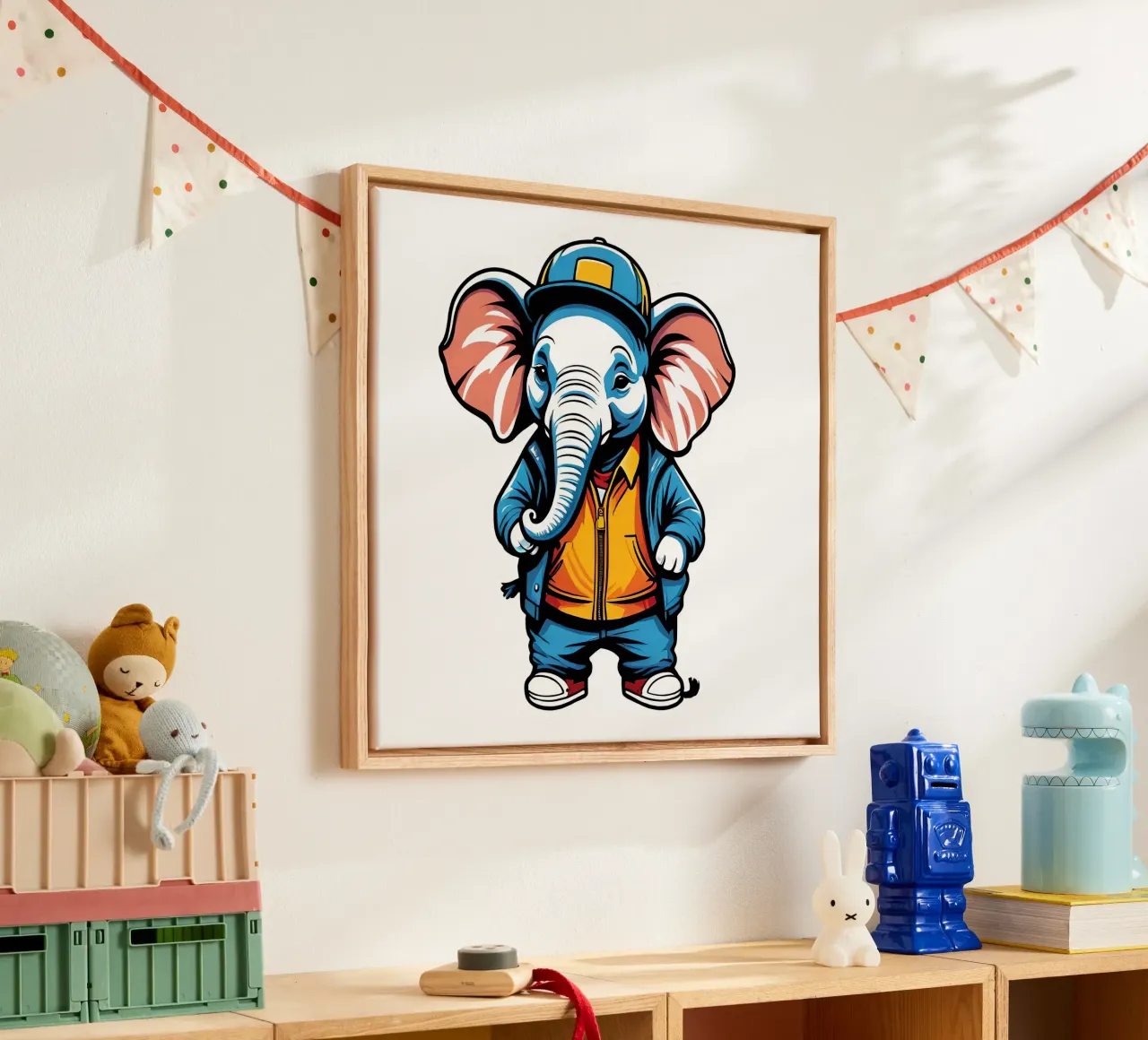 Elefant, Motiv 4 canvas by ZAMART - PopArt