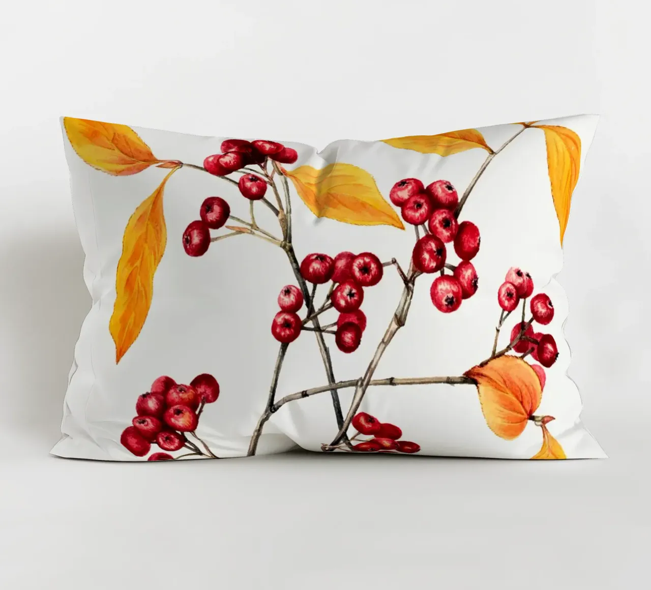 Mary Vaux Walcott - Red Chokeberry decorative cushion by Old Masters