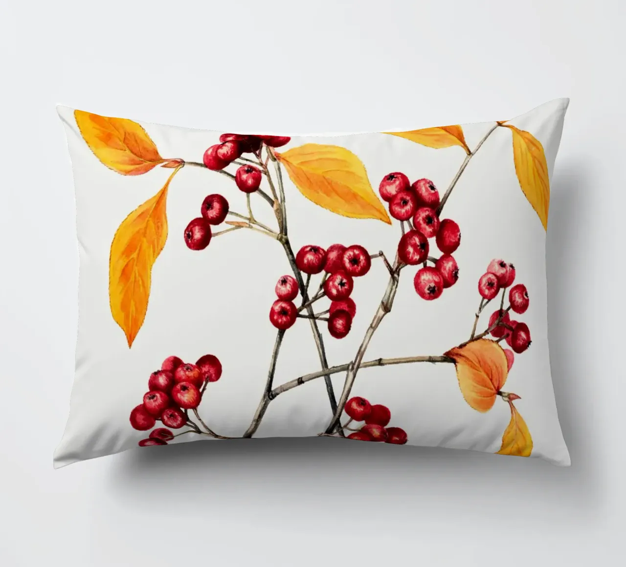 Mary Vaux Walcott - Red Chokeberry decorative cushion by Old Masters