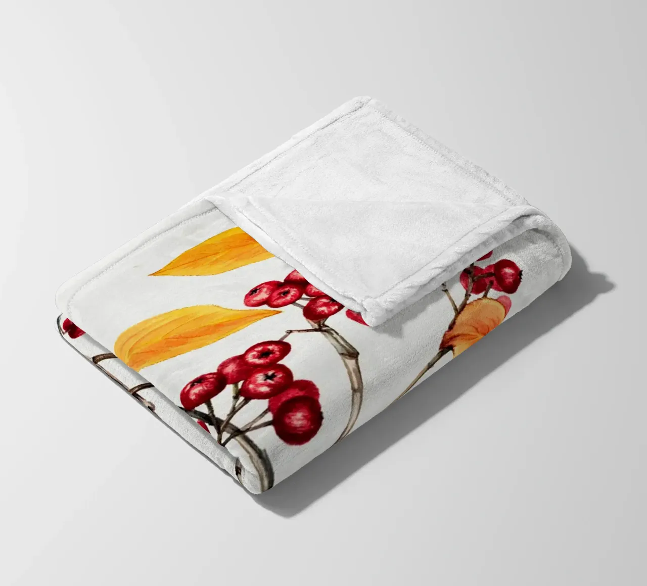 Mary Vaux Walcott - Bacche di aronia rossa coperta in pile da Old Masters