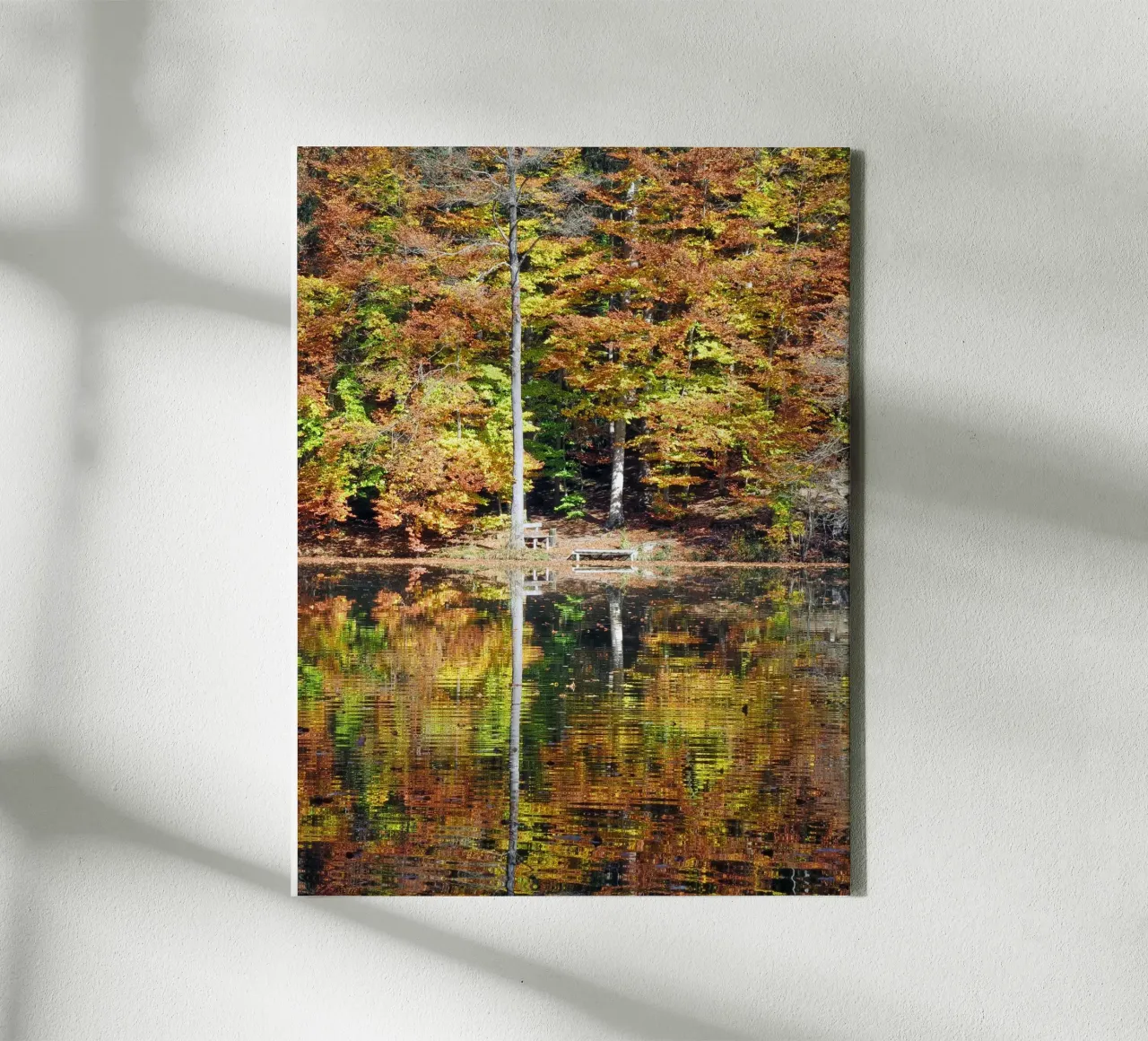 Momento d'autunno tela con Cornice a cassetta da Kreativernetzt